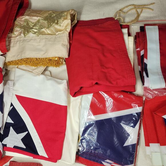 Vintage Lot of Civil War Flags Reproduction Union Confederacy - Picture 6 of 12